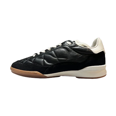 Chanel Low Top Leather Sneakers 'Black and White'