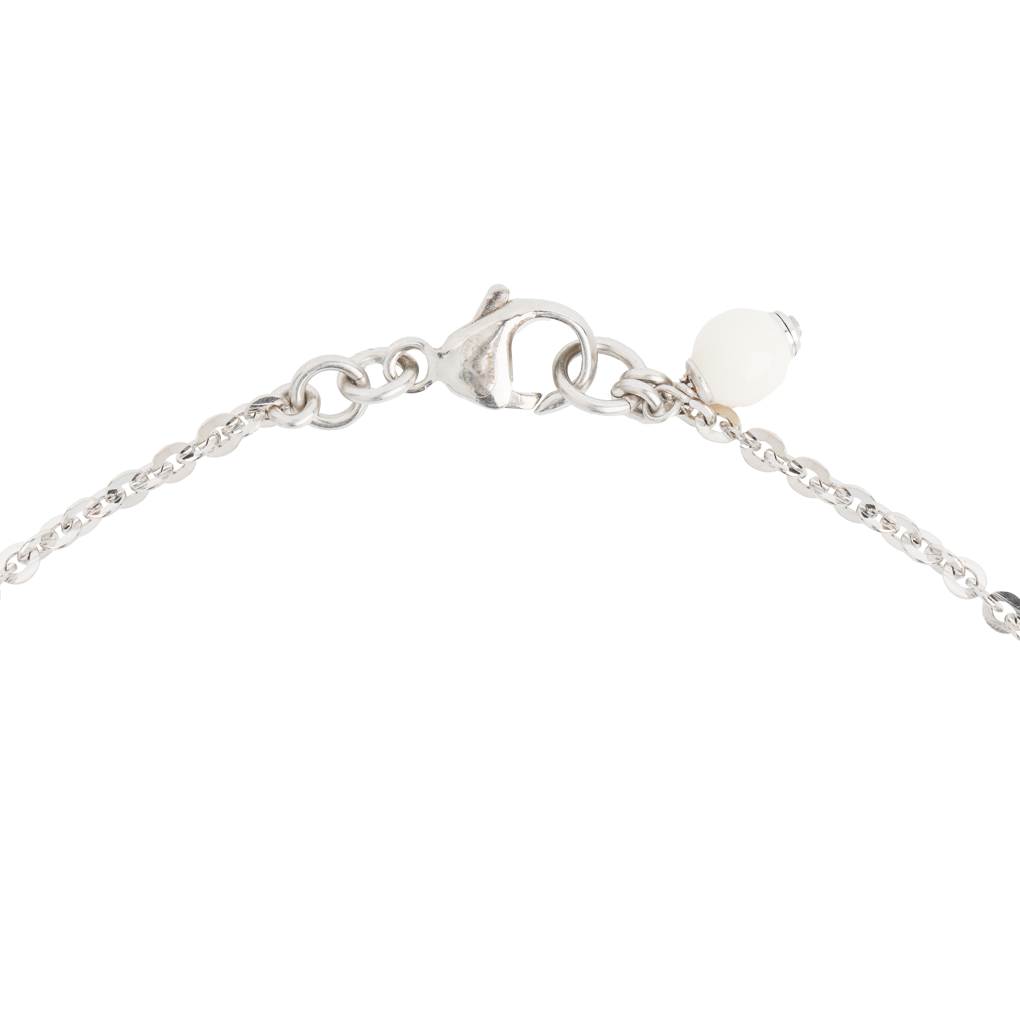 CHANEL Lunar Pearl Rhinestone Short  Necklace Silver. AB7720-B07455-NG600 圖 3