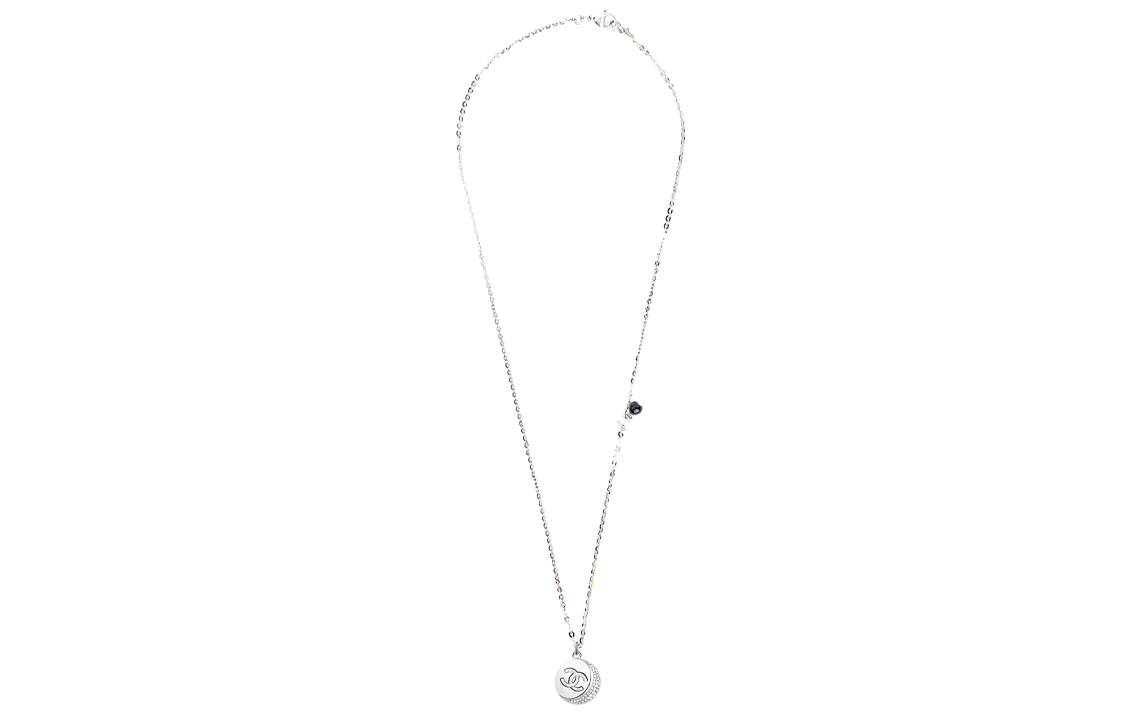 CHANEL Lunar Pearl Rhinestone Short  Necklace Silver. AB7720-B07455-NG600 圖 5
