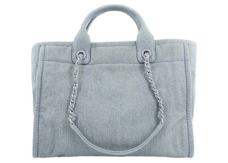 Order 香奈儿中号丹宁23S购物袋 淡蓝色 (AS3351)