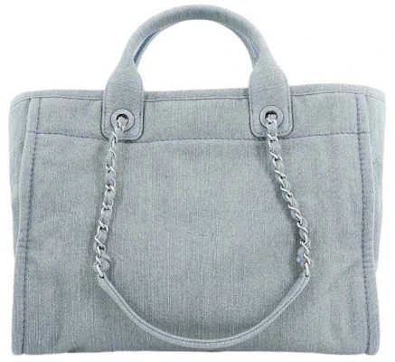 香奈儿中号丹宁23S购物袋 淡蓝色 (AS3351) Order 香奈儿中号丹宁23S购物袋 淡蓝色 (AS3351)