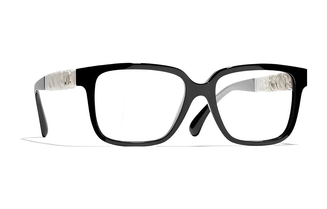 CHANEL Men’s Black Rectangular Optical Glasses Frame Classic Design CH3435Q1082 圖 3