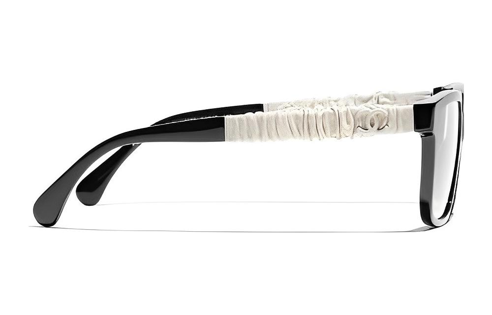 CHANEL Men’s Black Rectangular Optical Glasses Frame Classic Design CH3435Q1082 圖 4