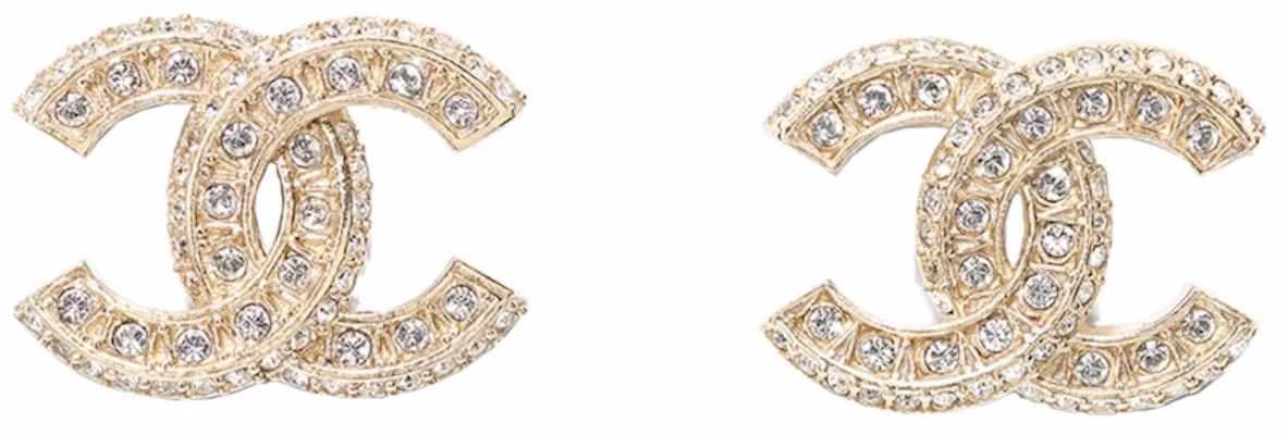 Anting Chanel Logam & Strass Resin Emas Buy Anting Chanel Logam & Strass Resin Emas