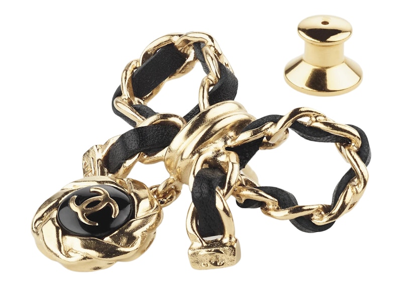 Chanel Metal Brooch AB8742 Gold/Black 圖 2