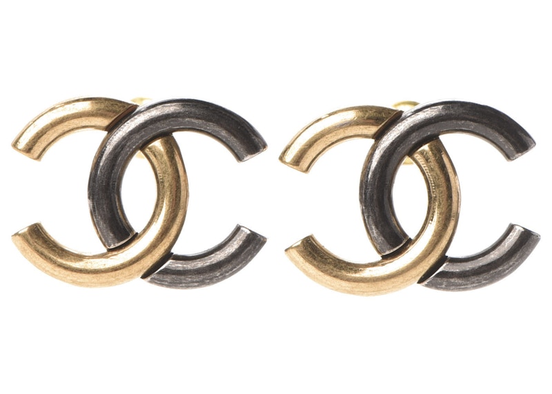 Chanel Metal CC Earrings Gold/Silver