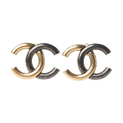 Chanel Metal CC Earrings Gold/Silver