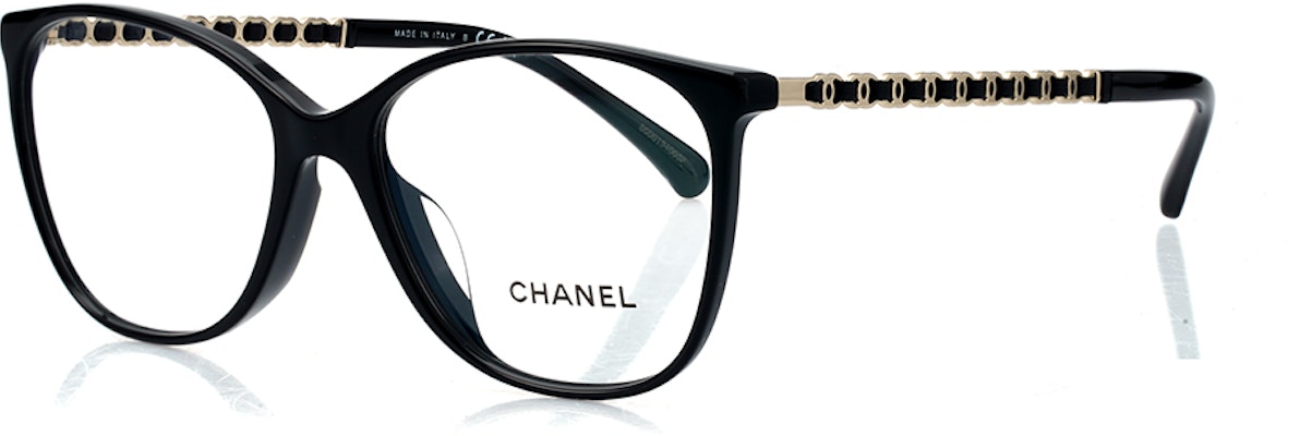 샤넬 메탈 체인 블랙 사각 안경 남녀공용 아이웨어 CH3408QA-C622 Order 샤넬 메탈 체인 블랙 사각 안경 남녀공용 아이웨어 CH3408QA-C622
