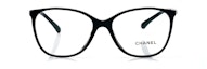 Lookbook 샤넬 메탈 체인 블랙 사각 안경 남녀공용 아이웨어 CH3408QA-C622