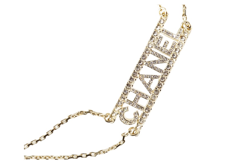 Chanel Metal Choker Necklace Gold/Crystal 圖 3