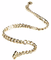 Order Chanel Kalung Choker Logam Emas/Putih