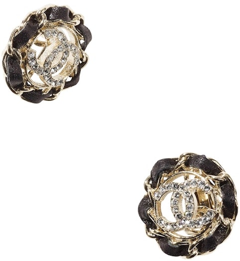 chanel-metal-earrings-ab-8297-gold-black