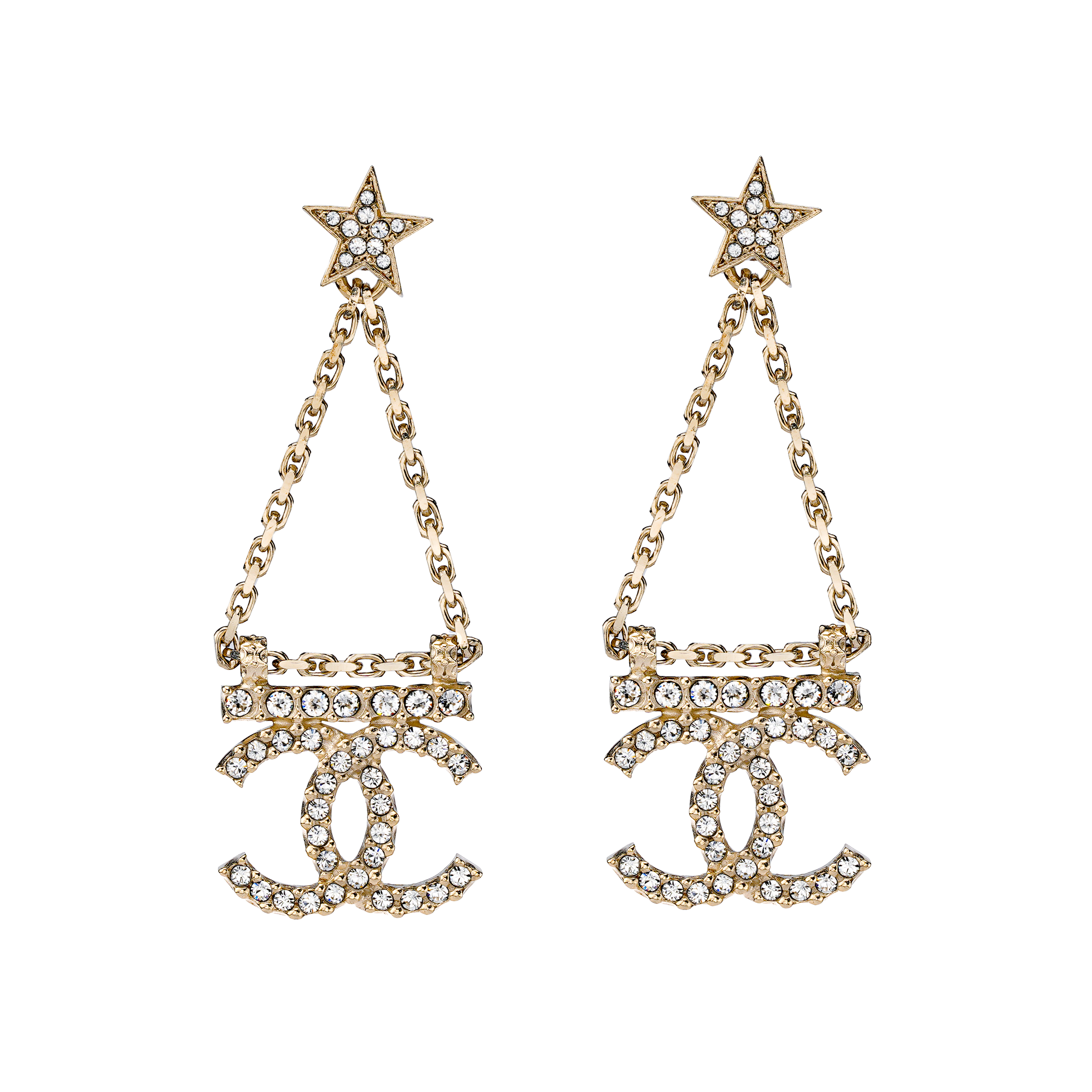 CHANEL Metal Star Earrings with Crystals Spring Summer Collection. AB8068-B07810-NH432 圖 2