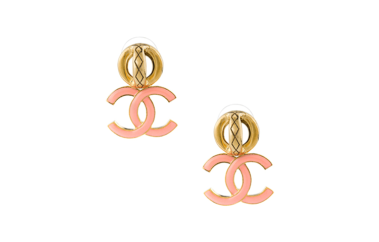 CHANEL Metallic and Resin Earrings Pink AB8369-B08186-NI523 圖 2