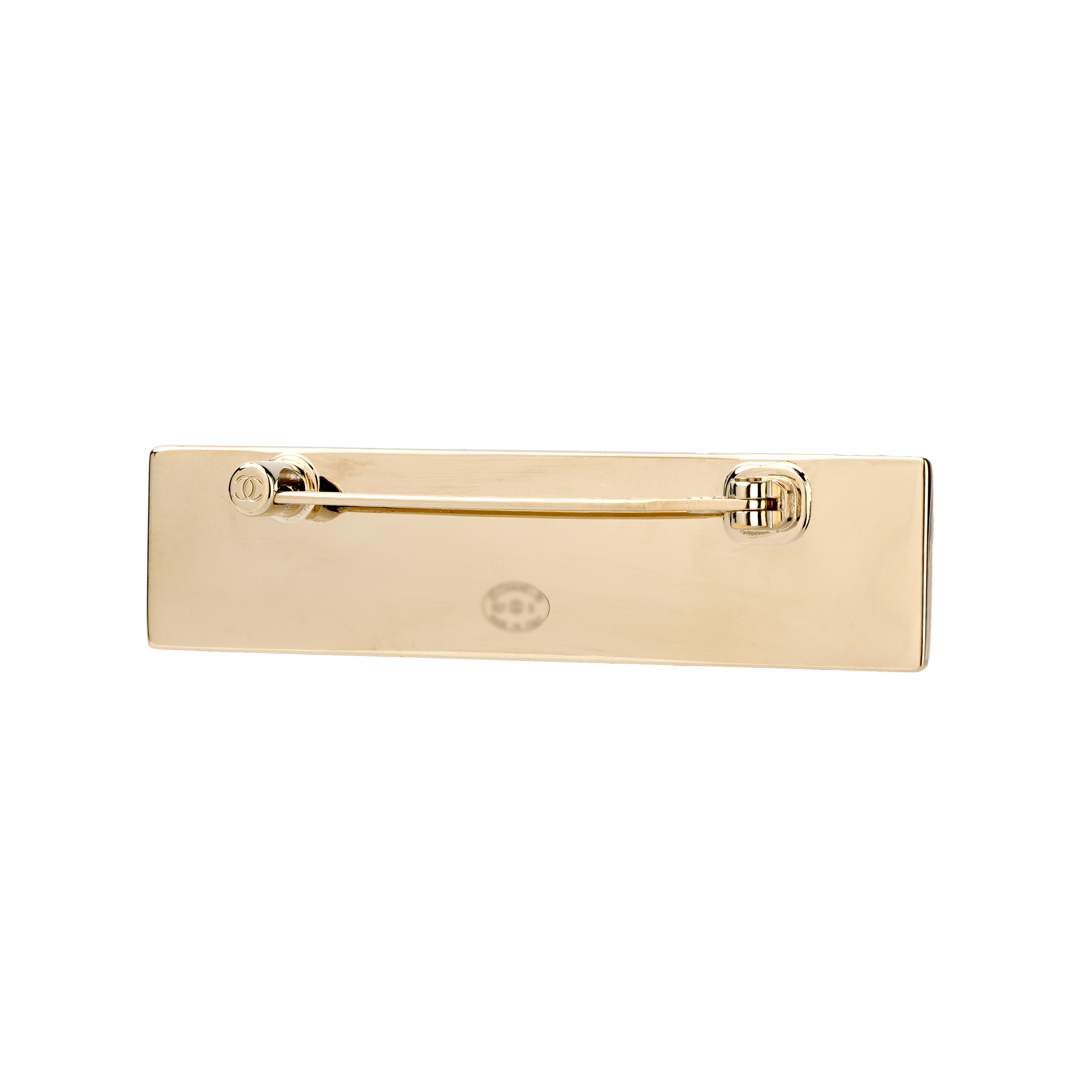 CHANEL Metallic Logo Horizontal Nameplate Brooch. AB6773-B06481-NE777 圖 4