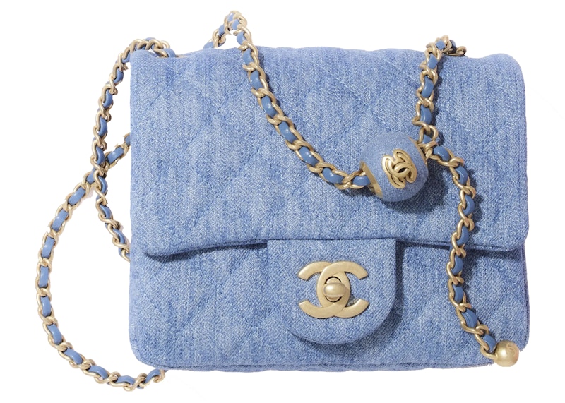 Chanel Mini Flap Bag Denim Blue