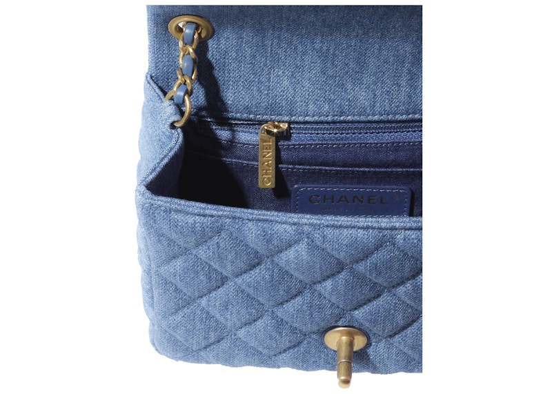 Lookbook 香奈儿迷你翻盖包牛仔蓝