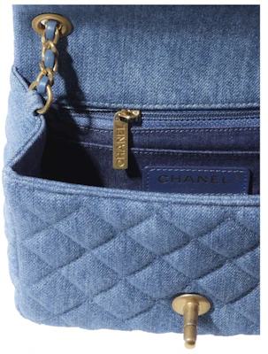 香奈儿迷你翻盖包牛仔蓝 Lookbook 香奈儿迷你翻盖包牛仔蓝