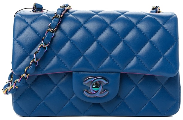 Chanel Mini Rectangular Flap 21P Blue Lambskin Buy Chanel Mini Rectangular Flap 21P Blue Lambskin