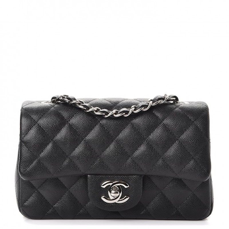 Chanel Mini Rectangular Flap Black Caviar
