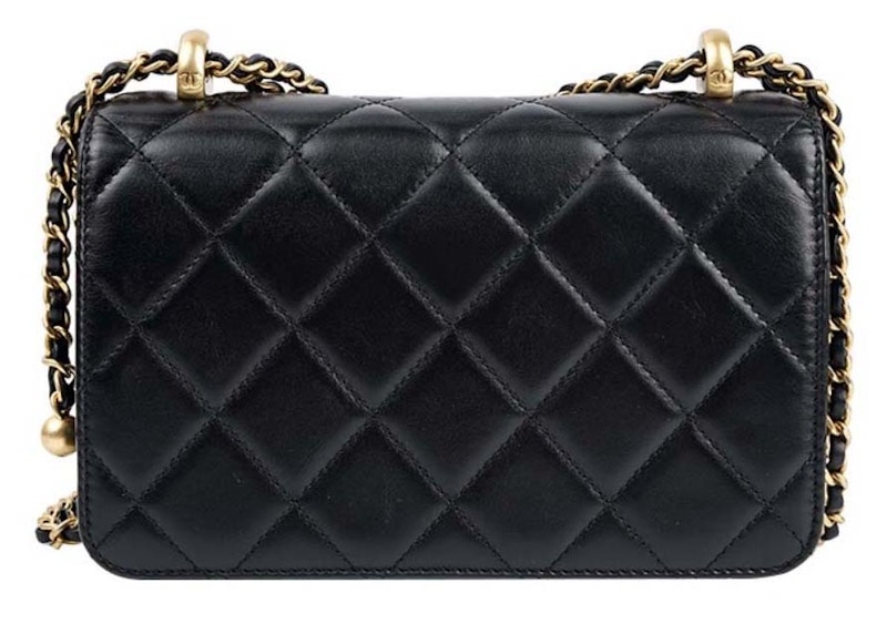 Order Chanel Mini 24C Bolsa con Solapa y Correa Ajustable Negra (AS2615)