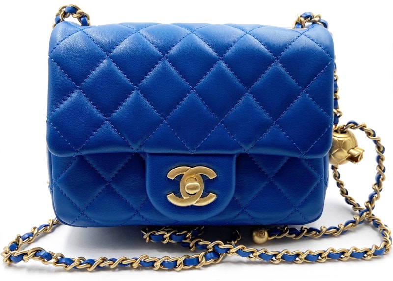 Chanel Mini Square Pearl Crush Blue