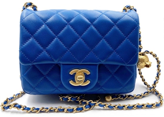 Chanel Mini Square Pearl Crush Biru Buy Chanel Mini Square Pearl Crush Biru