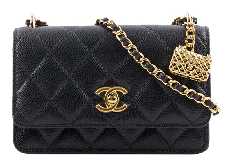Chanel Mini Wallet On Chain with Bag Charm Black (AP3316-B10712-94305)
