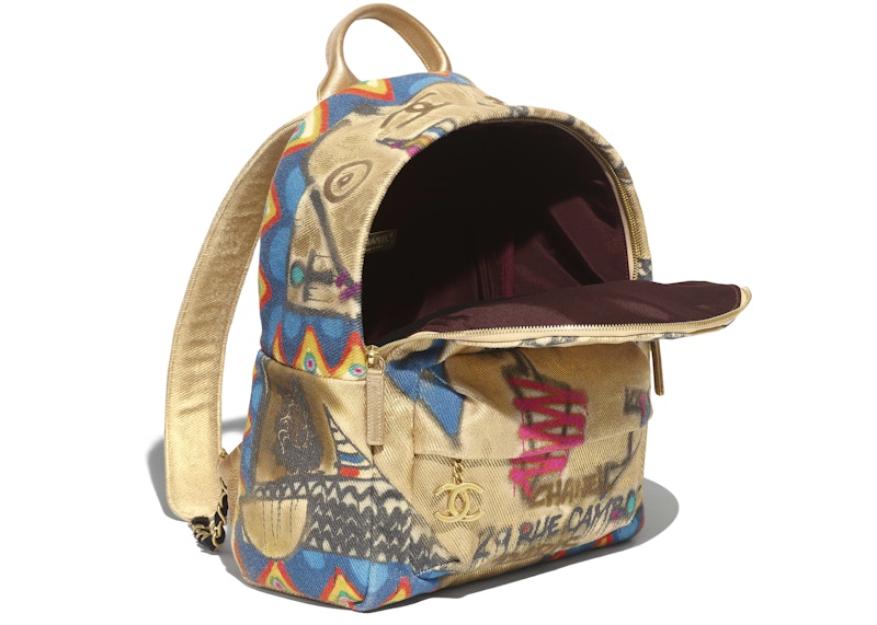 Chanel New Egypt Street Spirit Graffiti Backpack Multicolor 圖 3