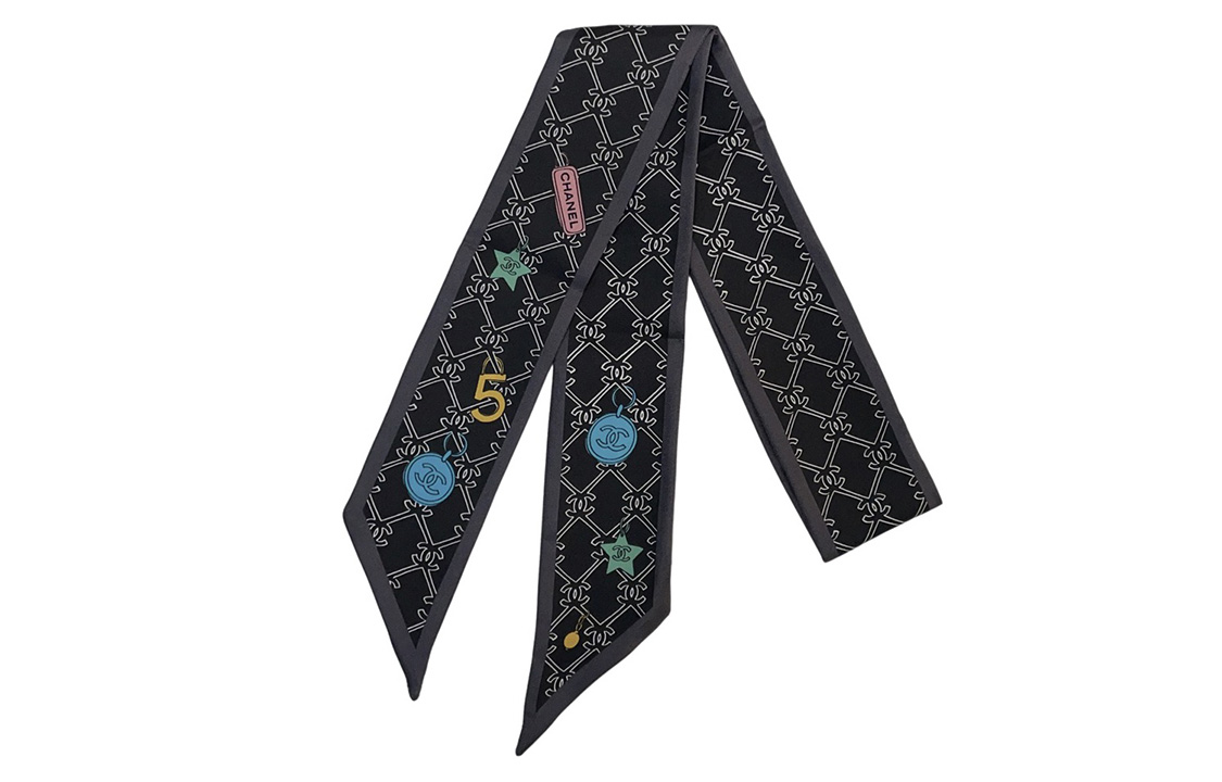 CHANEL No.5 Double C Scarf Headband AA8155-B07826-NH316