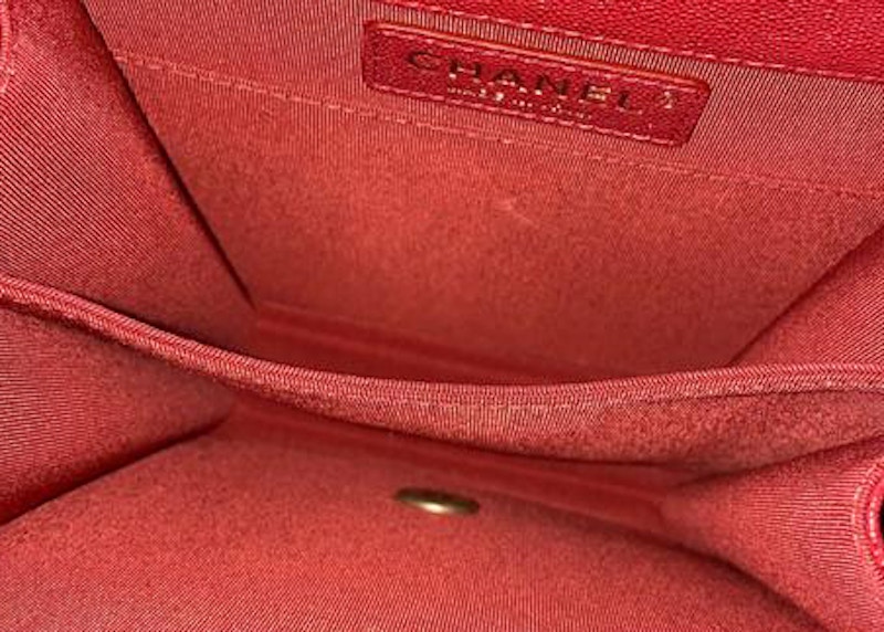 Chanel North-South Quilted Caviar Rouge 圖 3