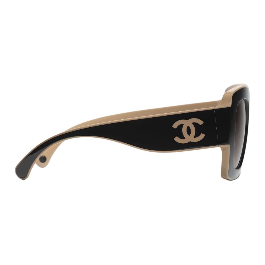 CHANEL Nylon Square Sunglasses Unisex Black with Logo Detail. 6059 C534/43 圖 5