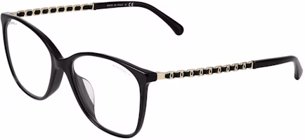 CHANEL Optical Glasses Anti-Blue Light Round Frame Unisex Black Chain Design. CH3408QA-C622/SB CHANEL Optical Glasses Anti-Blue Light Round Frame Unisex Black Chain Design. CH3408QA-C622/SB
