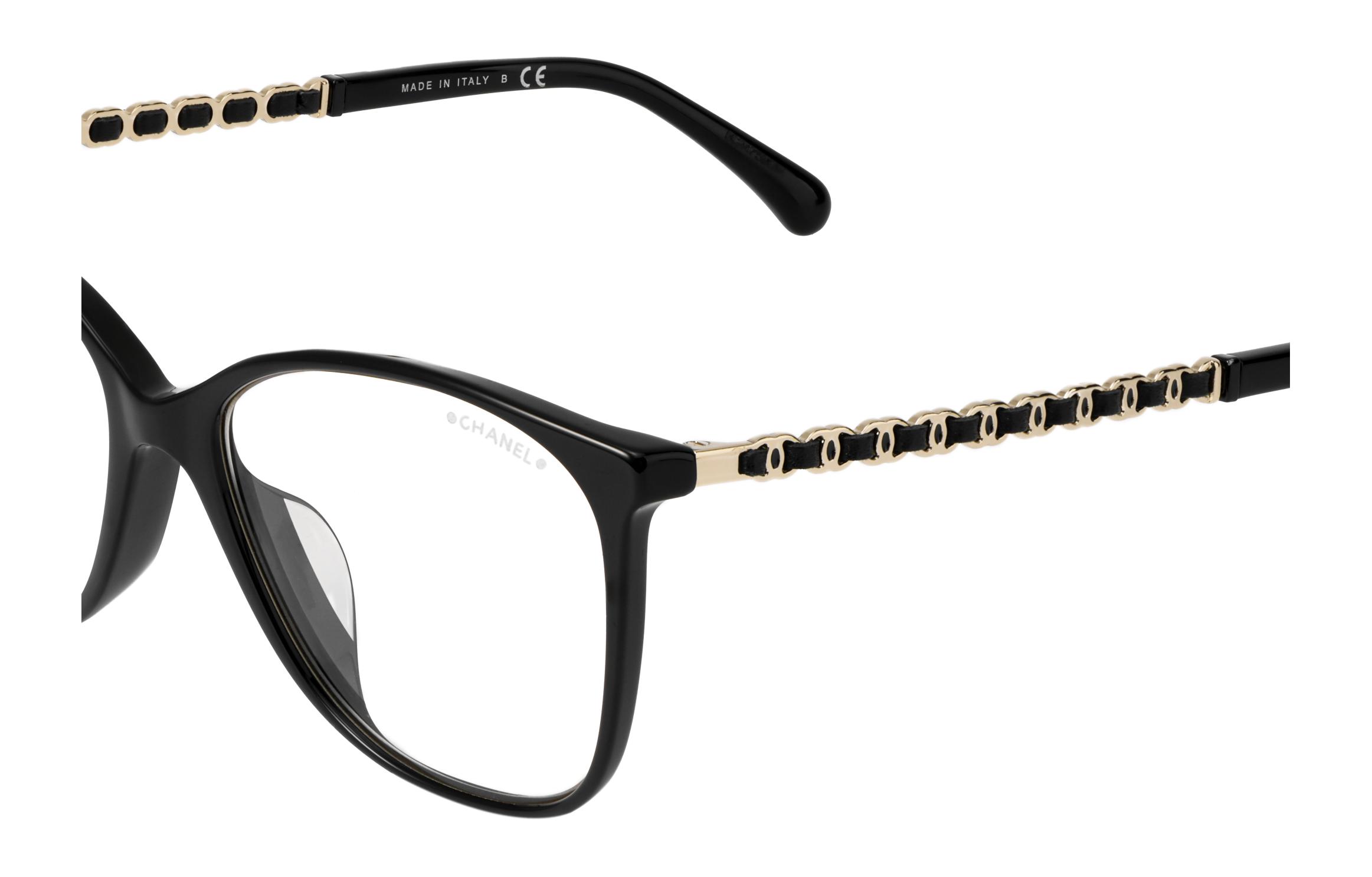 CHANEL Optical Glasses Anti-Blue Light Round Frame Unisex Black Chain Design. CH3408QA-C622/SB 圖 6