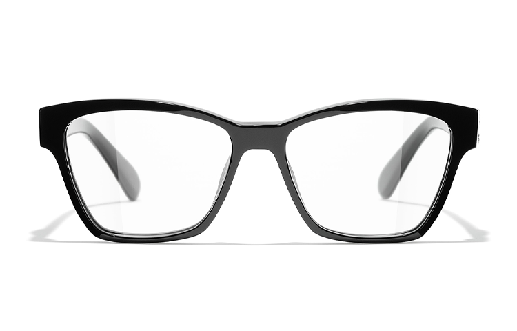 CHANEL Optical Logo Rectangle Glasses Black Alloy Unisex Eyewear Frame CH3420QBC501 圖 2