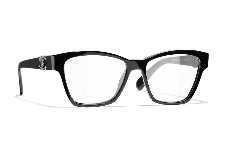 CHANEL Optical Logo Rectangle Glasses Black Alloy Unisex Eyewear Frame CH3420QBC501 圖 3