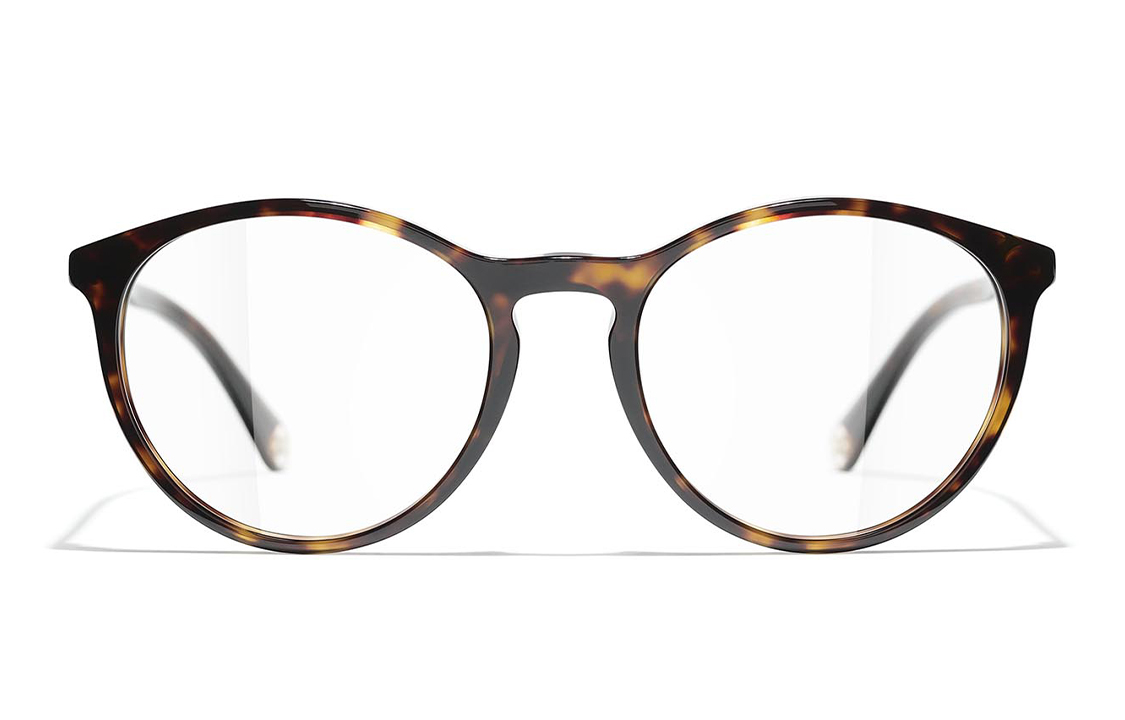 CHANEL Oval Brown Optical Glasses Unisex Stylish Eyewear Frame CH3413C714