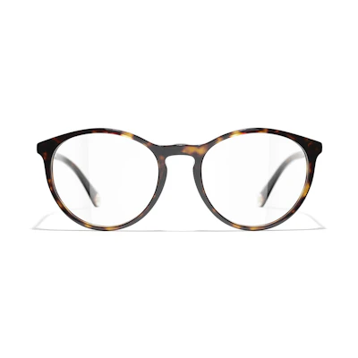 CHANEL Oval Brown Optical Glasses Unisex Stylish Eyewear Frame CH3413C714