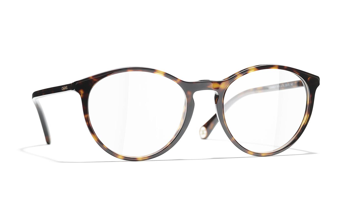 CHANEL Oval Brown Optical Glasses Unisex Stylish Eyewear Frame CH3413C714 圖 3