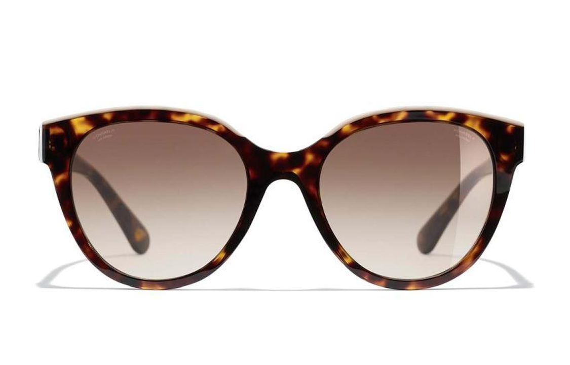 CHANEL Oval Brown Sunglasses Unisex - Fashionable Designer Eyewear CH54141682S9 圖 3