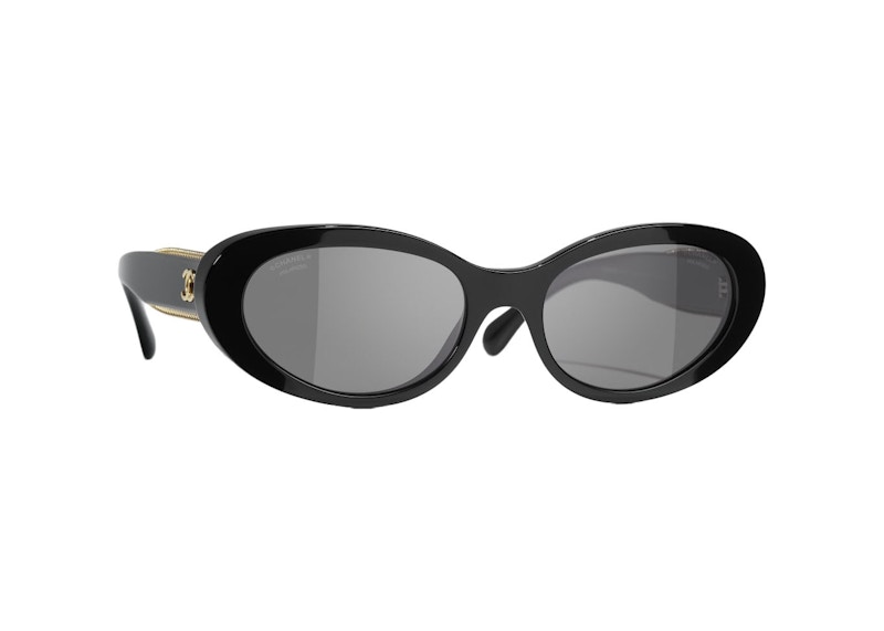 Chanel Oval Polarized Sunglasses Black (5515 C622/48)