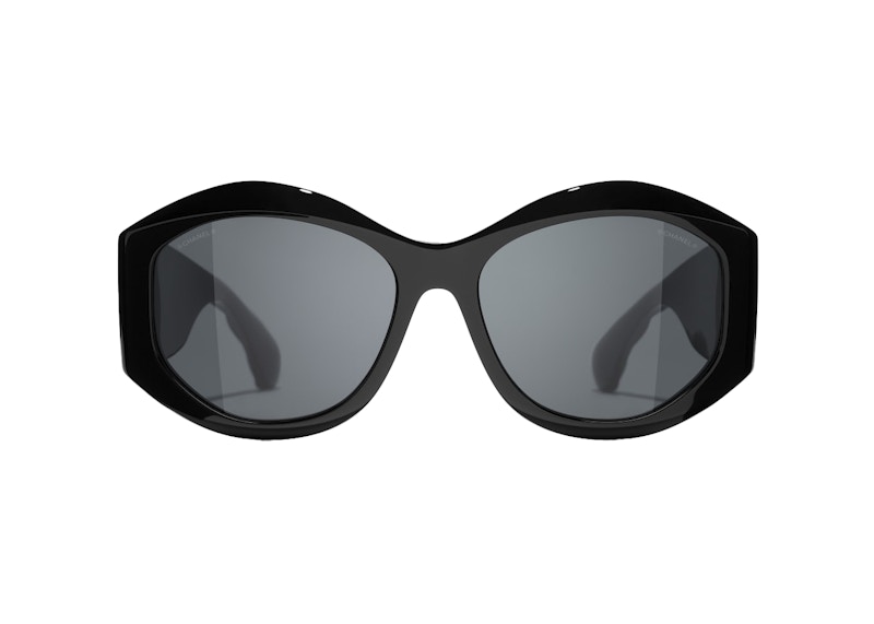 Chanel Oval Sunglasses Black/Gray (5486 C622/S4) 圖 2