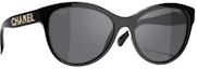 Buy Chanel Pantos Polarized Sunglasses Black (5458 C622/T8)