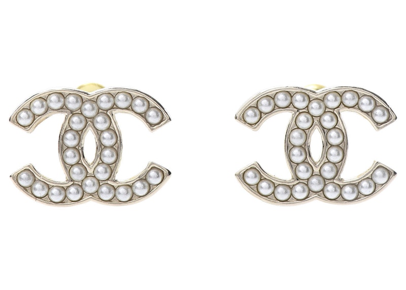 Chanel Pearl CC 2021 Earrings Gold