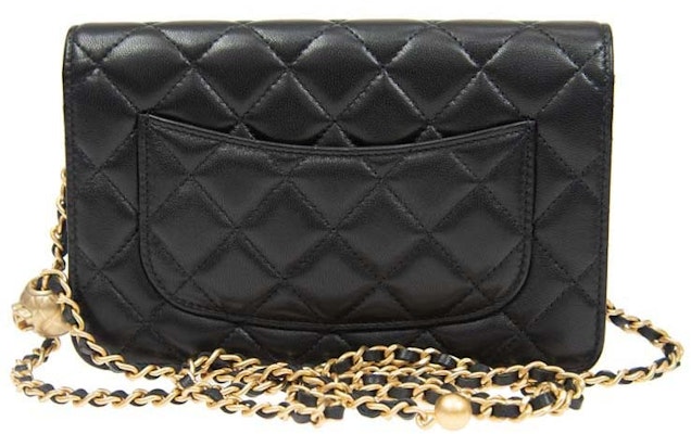 香奈兒珍珠扣可調肩帶黑色WOC (AP1450) Order 香奈兒珍珠扣可調肩帶黑色WOC (AP1450)