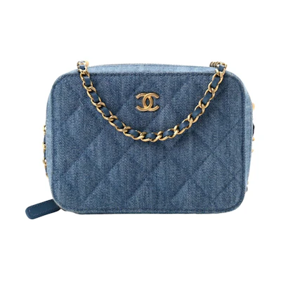 Chanel Pearl Crush Denim Camera Bag Blue (AP2463-B07306-NG353)