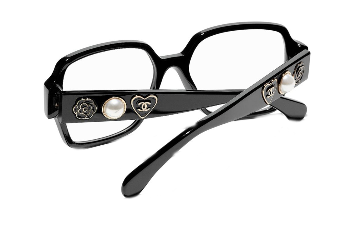Purchase 香奈兒珍珠心形方框光學眼鏡 男女通用 休閒舒適款 CH3438A C622