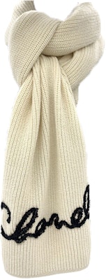 シャネル パールロゴ カシミア スカーフ ホワイト AA7625-B05931-10800 Buy シャネル パールロゴ カシミア スカーフ ホワイト AA7625-B05931-10800