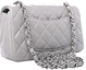 Order Chanel Bolso Mini Rectangular Acolchado Gris Claro
