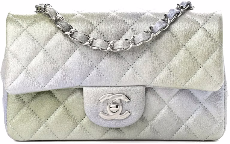 chanel-quilted-rectangular-flap-bag-mini-metallic-gray-green